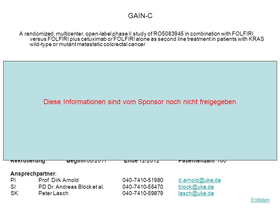 Diese Informationen sind vom Sponsor noch nicht freigegeben.