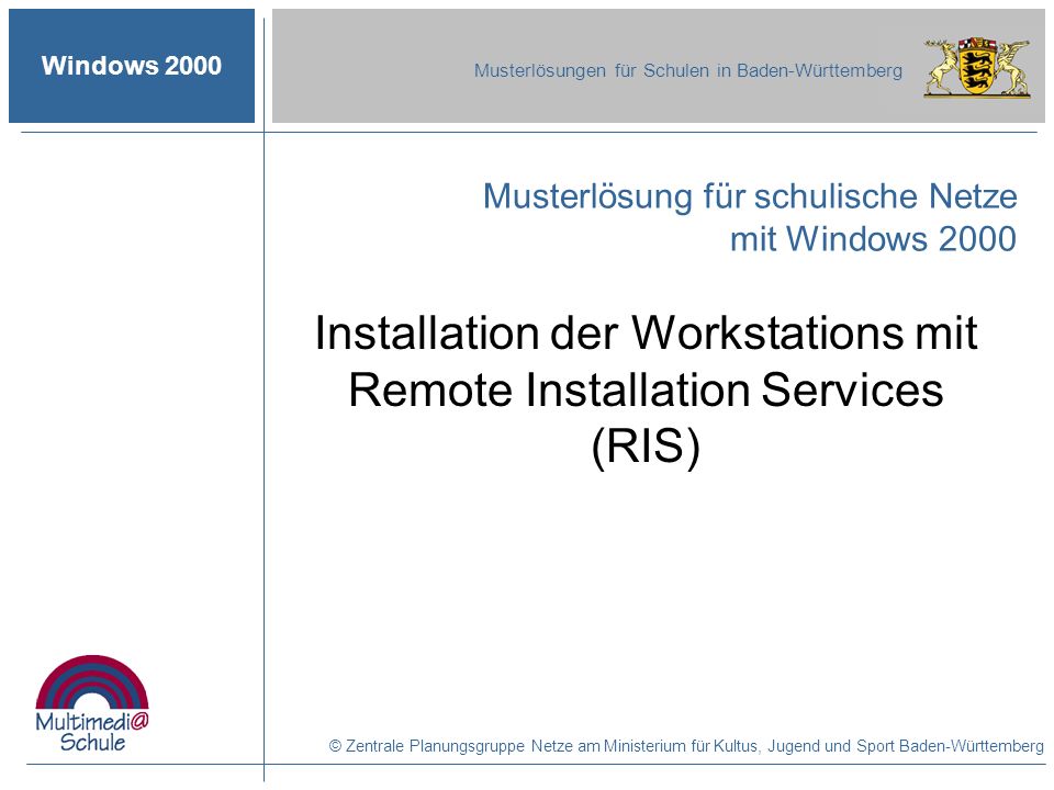 Installation der Workstations mit Remote Installation Services (RIS)