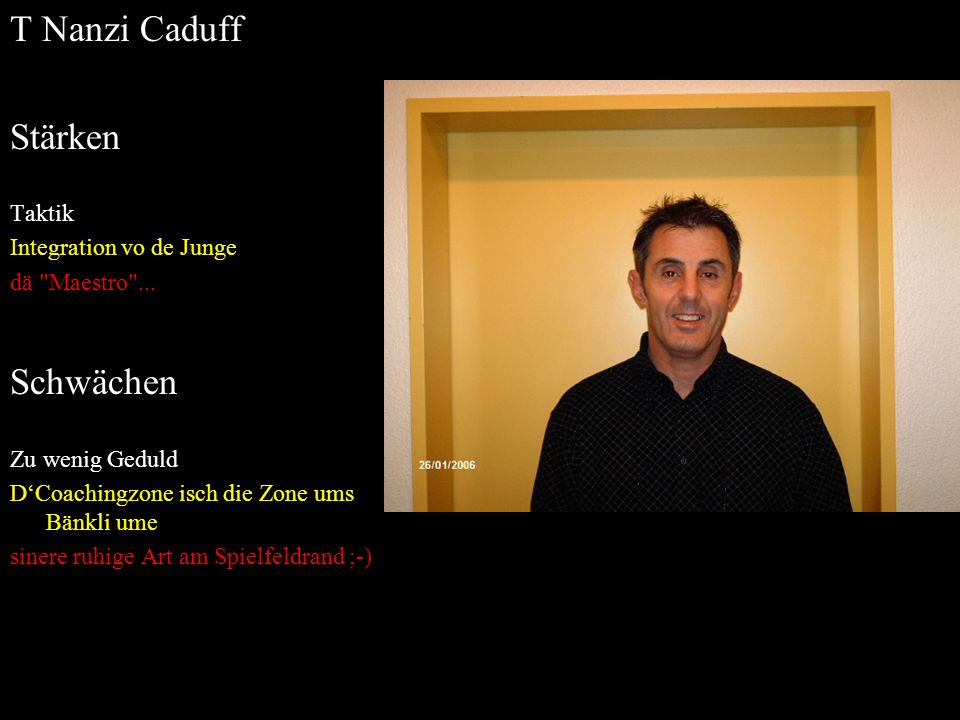 T Nanzi Caduff Stärken Schwächen Taktik Integration vo de Junge