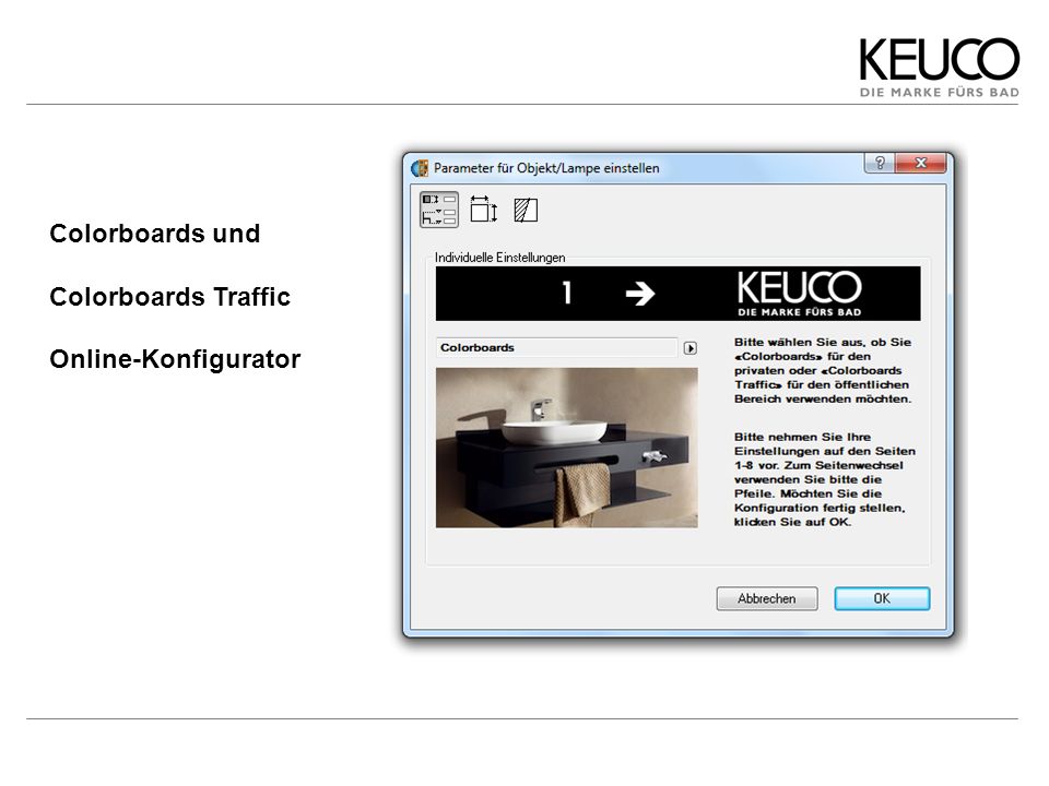 Colorboards und Colorboards Traffic Online-Konfigurator