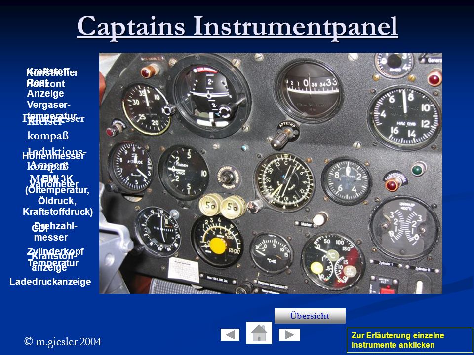 Captains Instrumentpanel