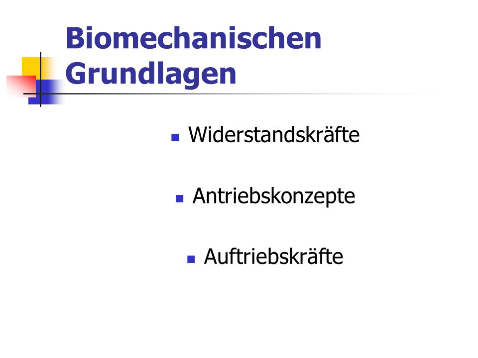 Biomechanischen Grundlagen