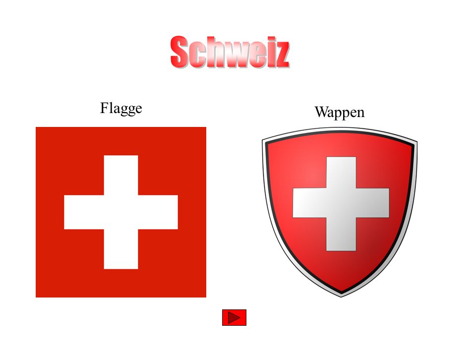 Schweiz Flagge Wappen