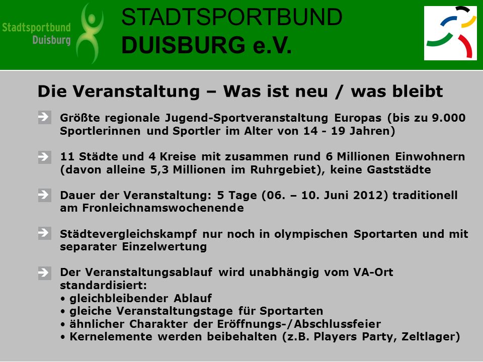 STADTSPORTBUND DUISBURG e.V.