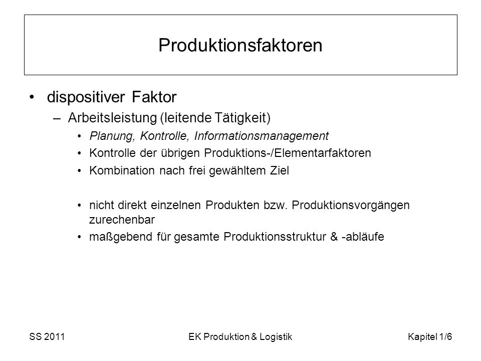 EK Produktion & Logistik