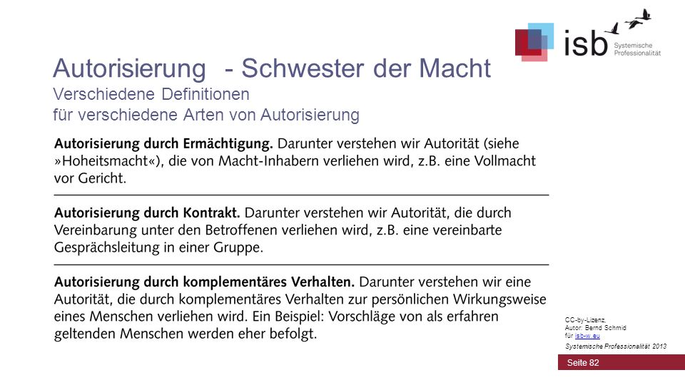 Autorisierung - Schwester der Macht Verschiedene Definitionen für verschiedene Arten von Autorisierung