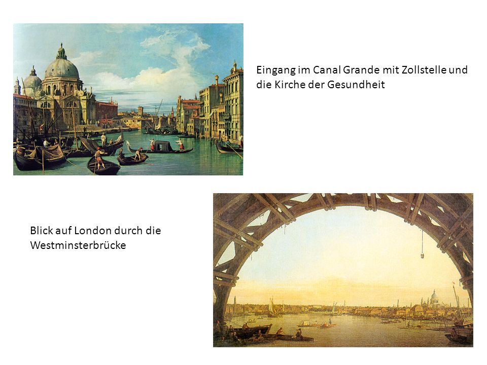 Eingang im Canal Grande mit Zollstelle und die Kirche der Gesundheit