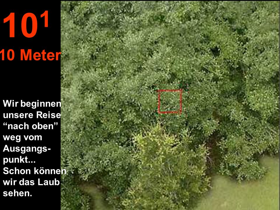 Meter. Wir beginnen unsere Reise nach oben weg vom Ausgangs- punkt...