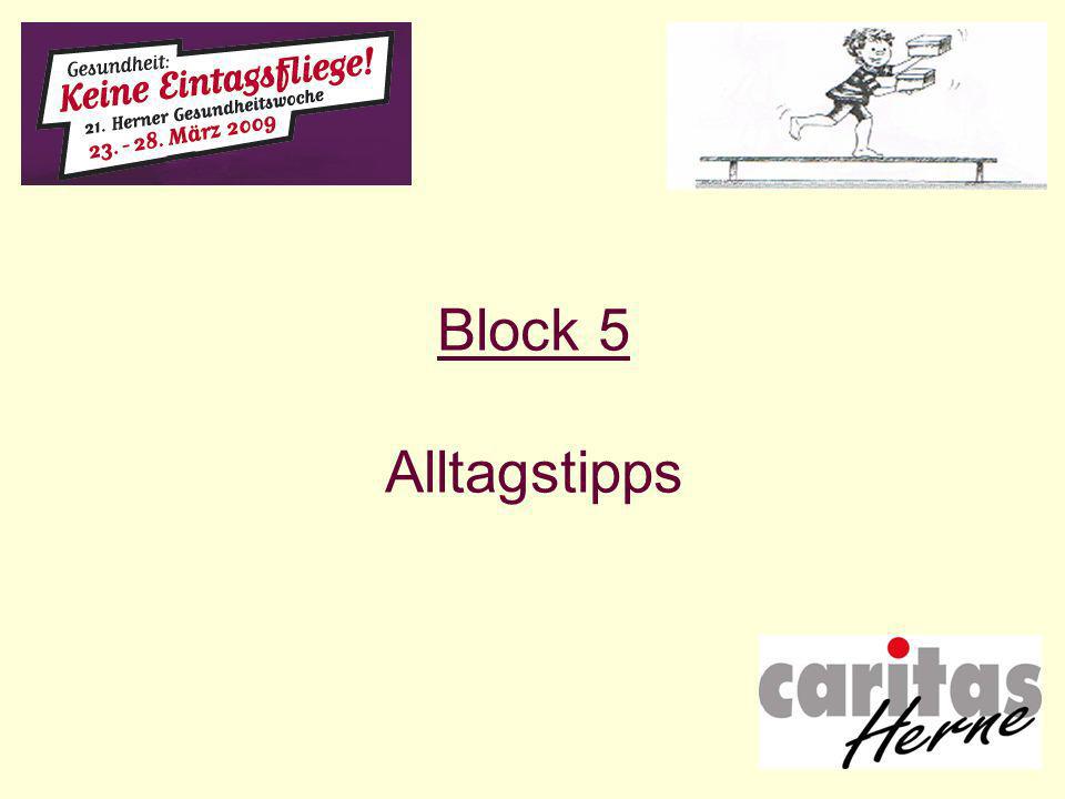 Block 5 Alltagstipps