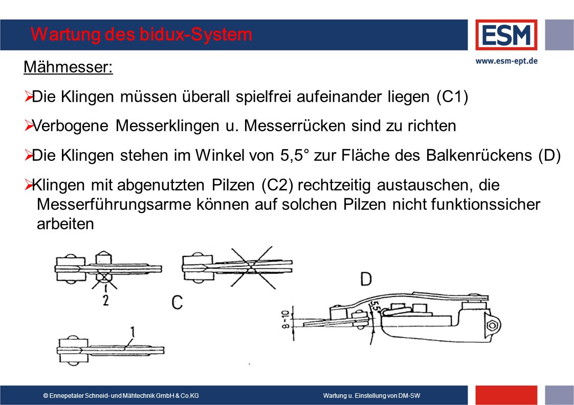 Wartung des bidux-System