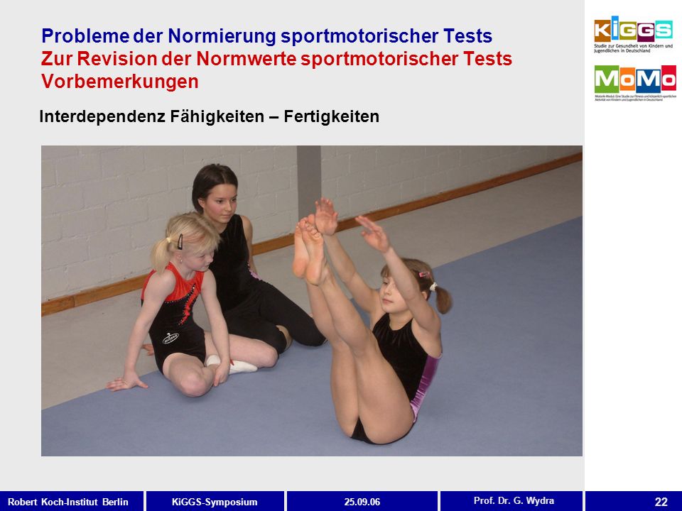 Probleme der Normierung sportmotorischer Tests Zur Revision der Normwerte sportmotorischer Tests Vorbemerkungen