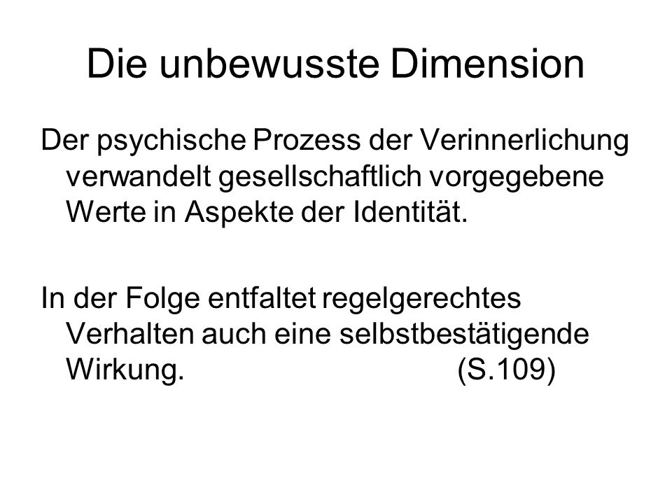 Die unbewusste Dimension