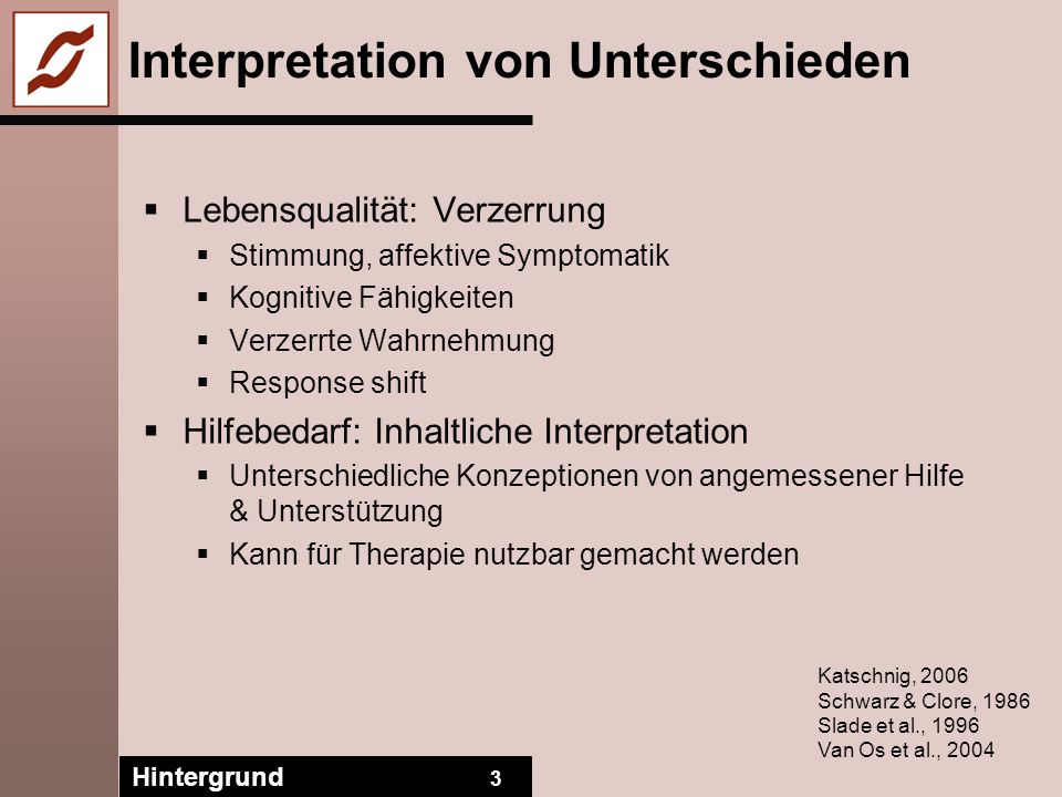 Interpretation von Unterschieden