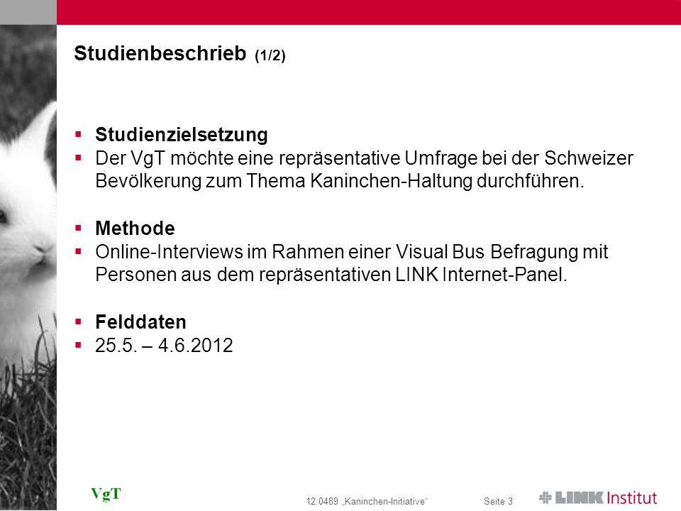 Studienbeschrieb (1/2) Studienzielsetzung