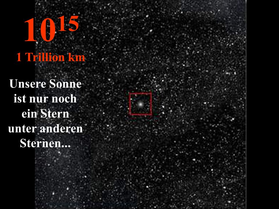Unsere Sonne ist nur noch ein Stern unter anderen Sternen...