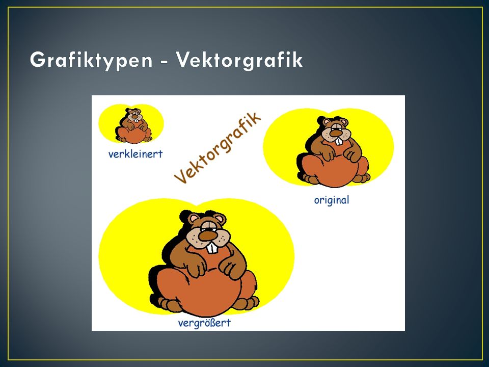 Grafiktypen - Vektorgrafik