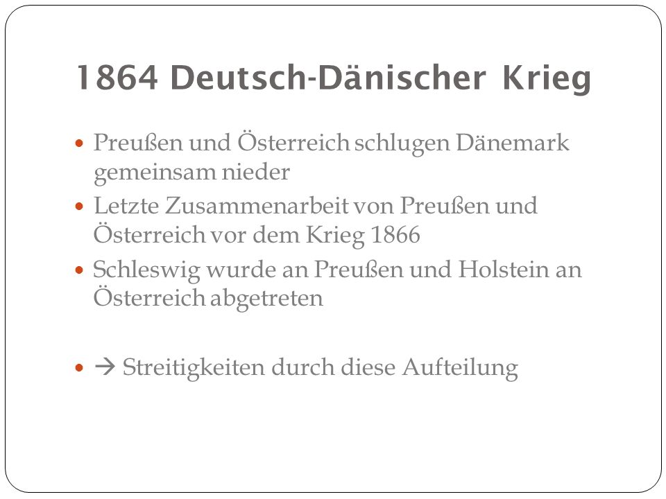 1864 Deutsch-Dänischer Krieg