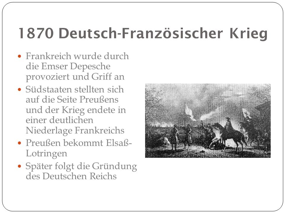 1870 Deutsch-Französischer Krieg