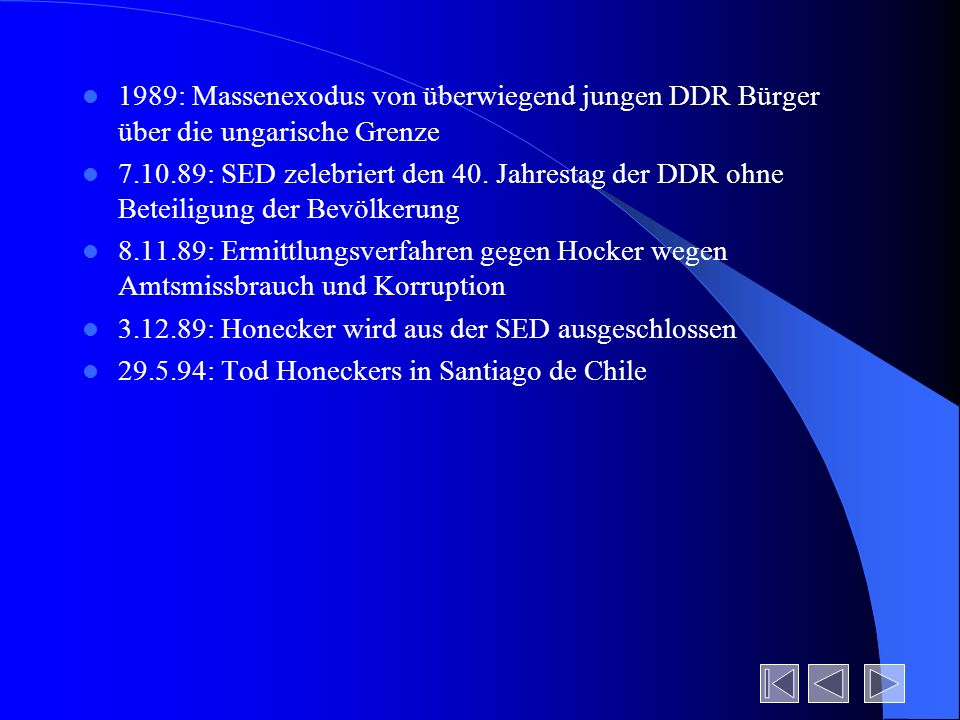 1989: Massenexodus von überwiegend jungen DDR Bürger über die ungarische Grenze