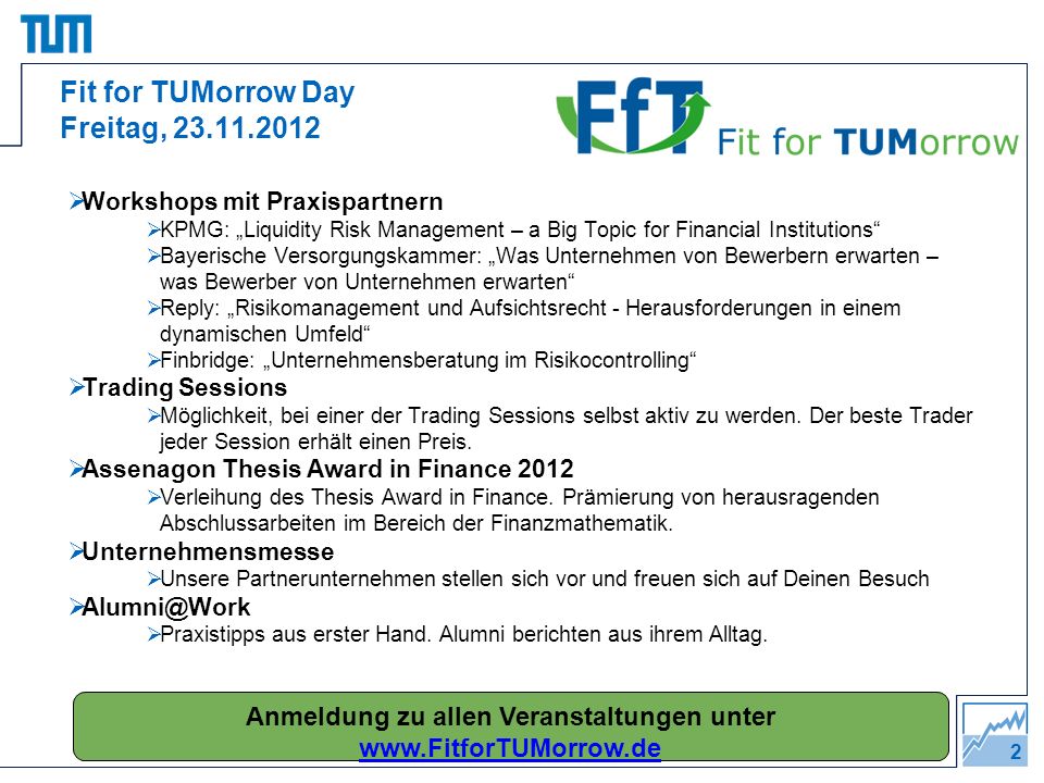 Fit for TUMorrow Day Freitag,
