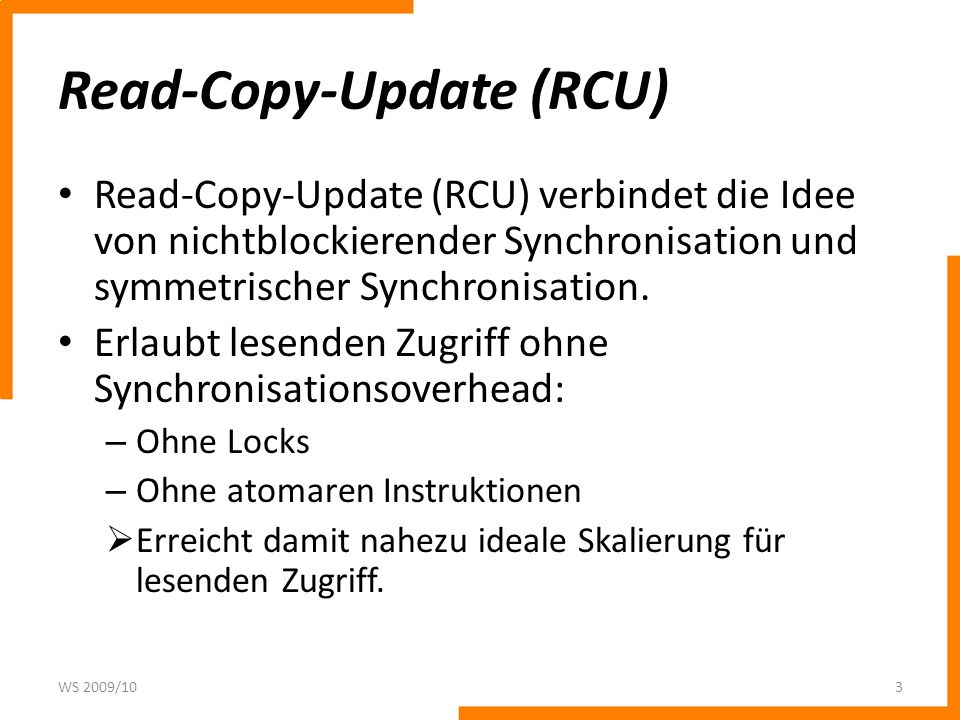 Read-Copy-Update (RCU)
