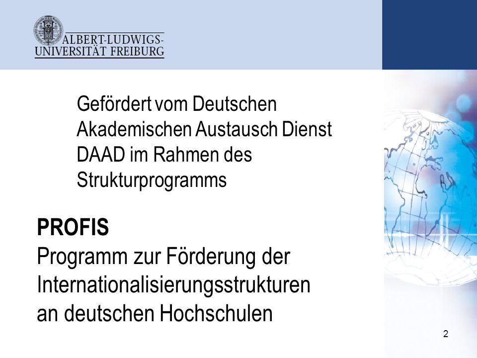 Gefördert vom Deutschen Akademischen Austausch Dienst DAAD im Rahmen des Strukturprogramms
