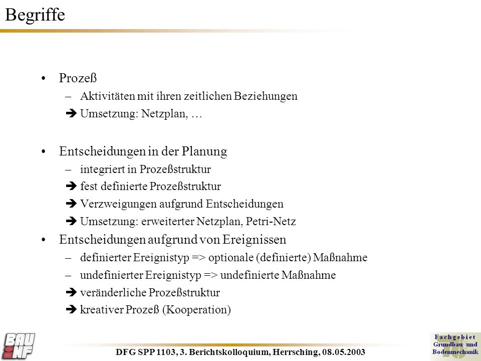 DFG SPP 1103, 3. Berichtskolloquium, Herrsching,