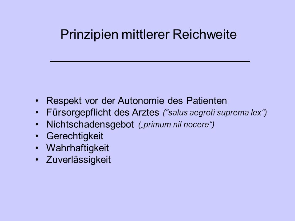 Prinzipien mittlerer Reichweite