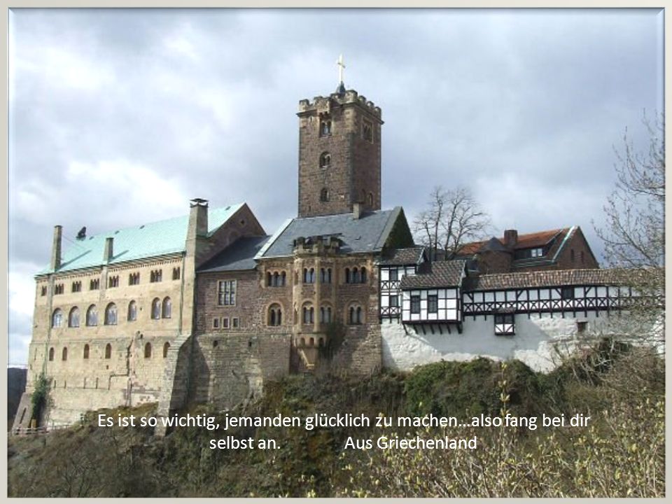 Es ist so wichtig, jemanden glücklich zu machen…also fang bei dir selbst an. Aus Griechenland