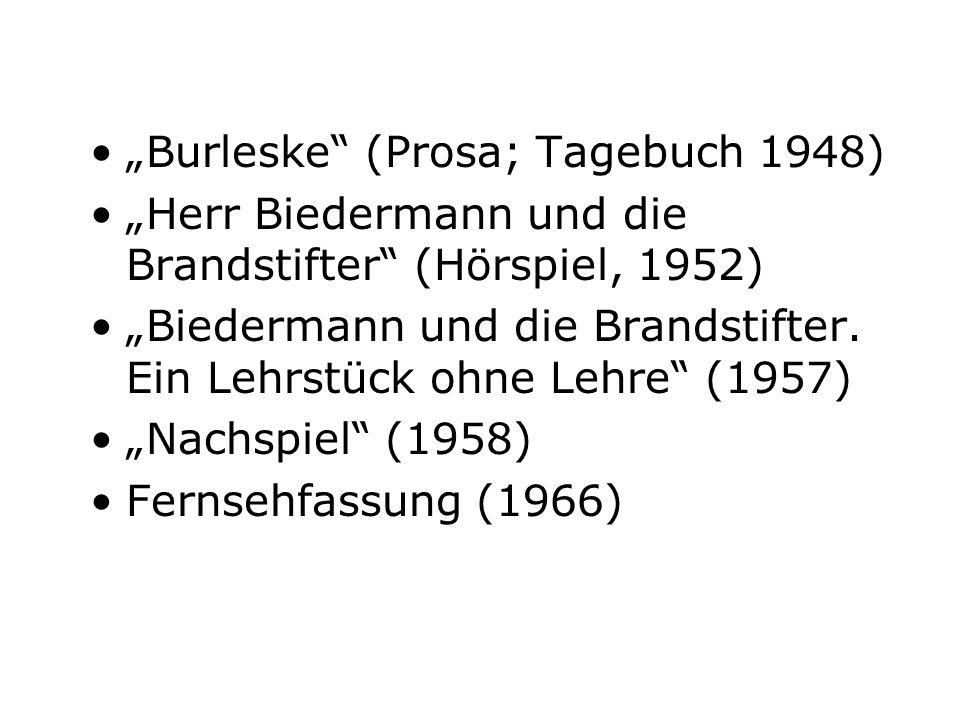 „Burleske (Prosa; Tagebuch 1948)