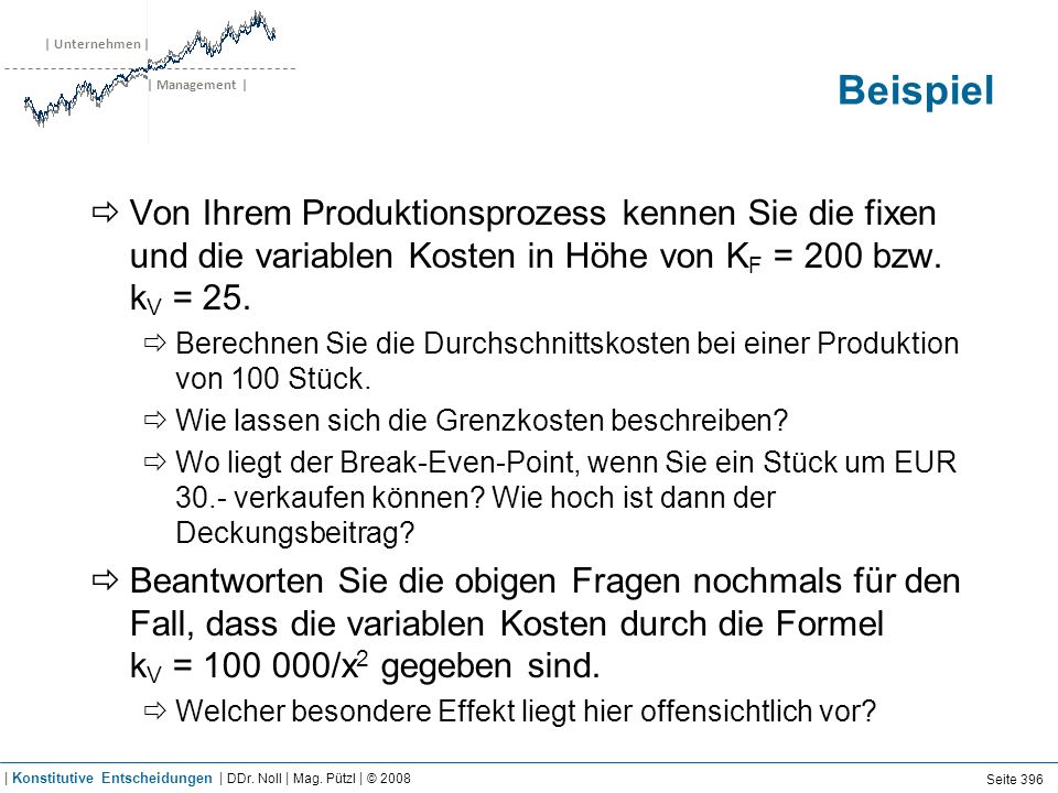 Lösung | Konstitutive Entscheidungen | DDr. Noll | Mag. Pützl | © 2008