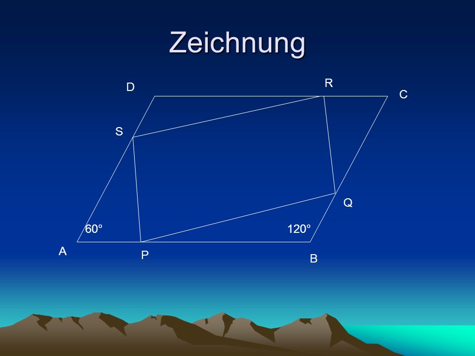 Zeichnung R D C S Q 60° 120° A P B