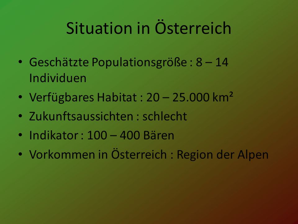 Situation in Österreich