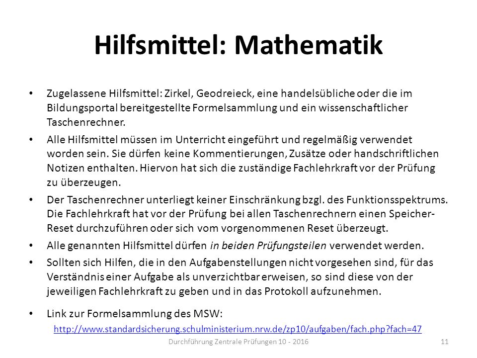 DURCHFÜHRUNG ZENTRALE PRÜFUNGEN ppt herunterladen