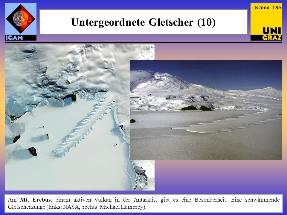 Untergeordnete Gletscher (10)