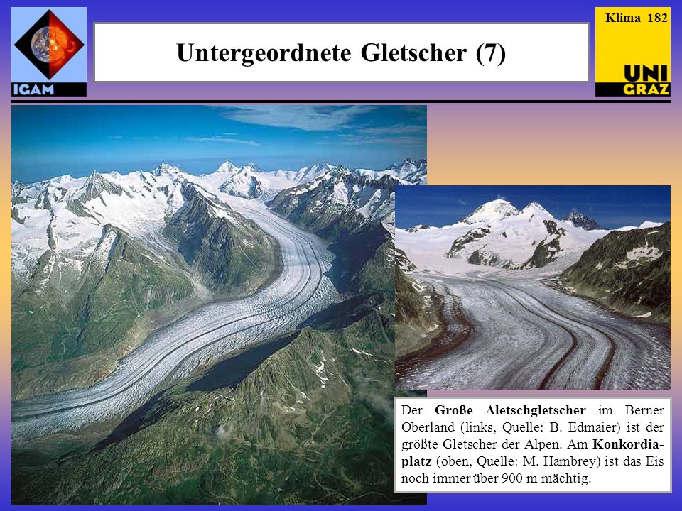 Untergeordnete Gletscher (7)