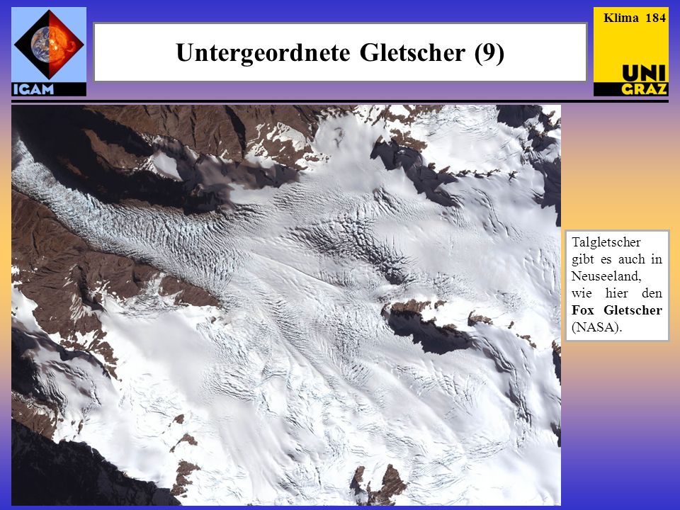 Untergeordnete Gletscher (9)