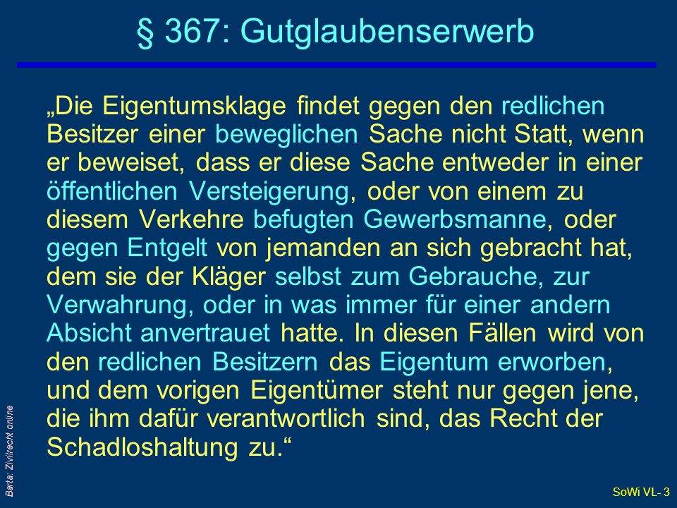 Barta: Zivilrecht online