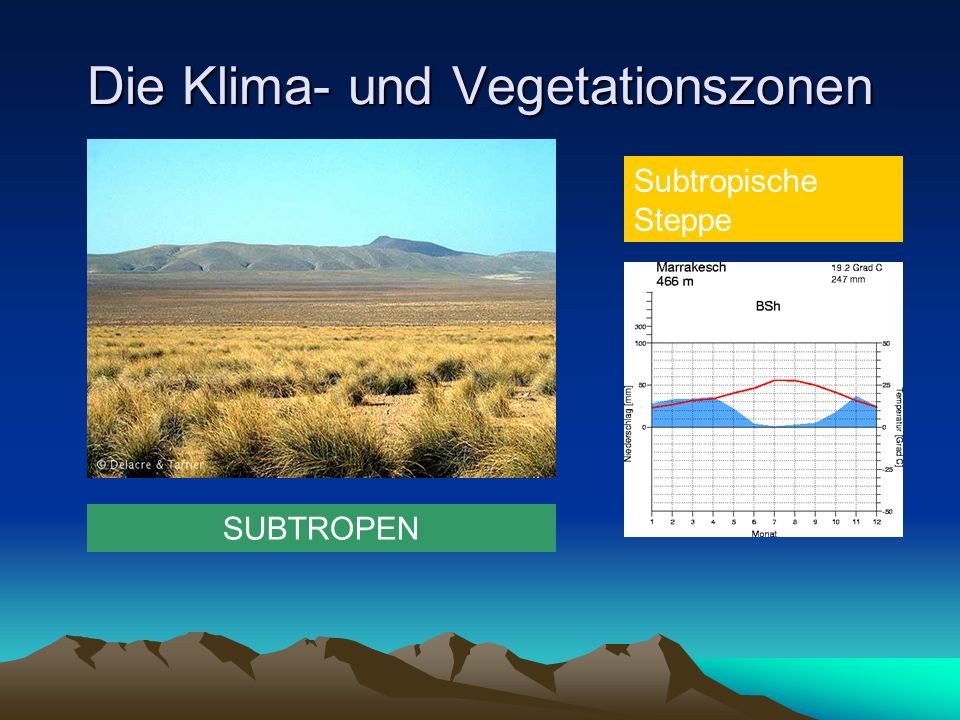 Die Klima- und Vegetationszonen