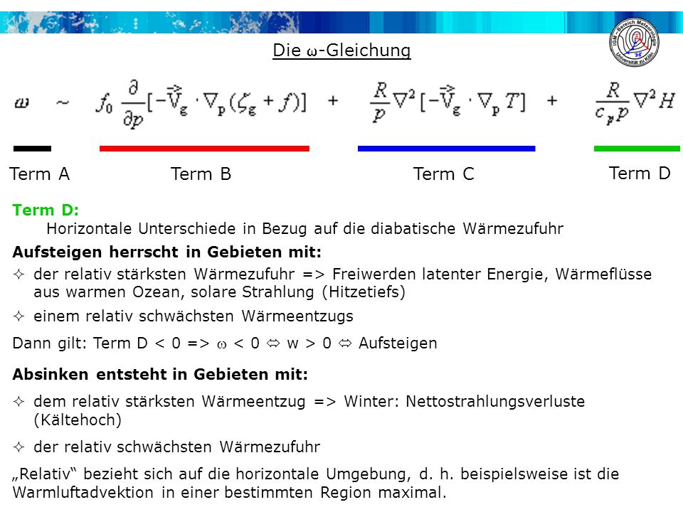 Die -Gleichung Term A Term B Term C Term D Term D: