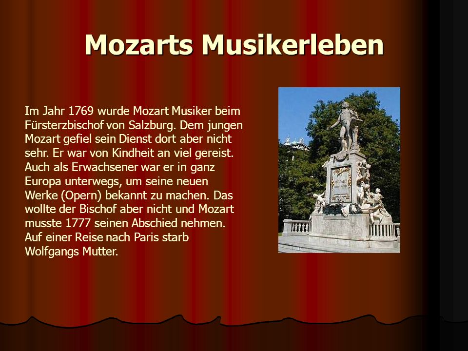 Mozarts Musikerleben