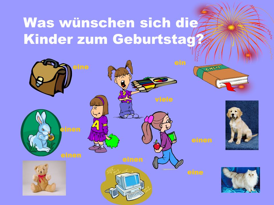 Was wünschen sich die Kinder zum Geburtstag