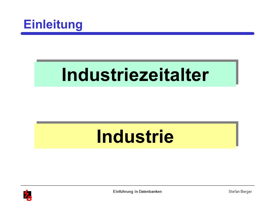 Einführung in Datenbanken