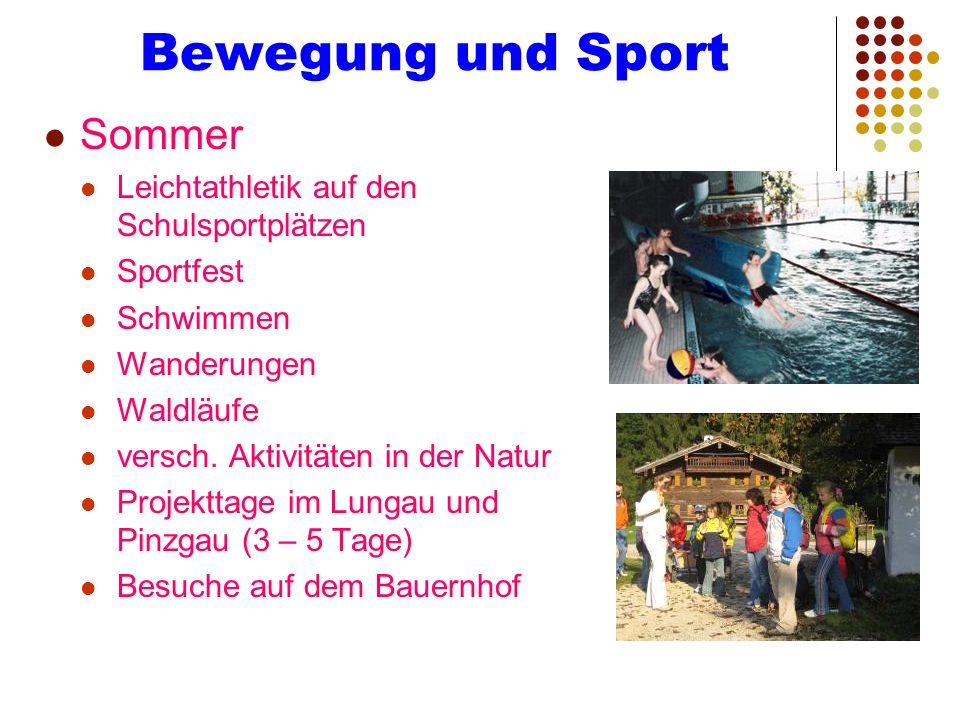 Bewegung und Sport Sommer Leichtathletik auf den Schulsportplätzen