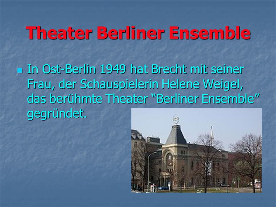 Theater Berliner Ensemble
