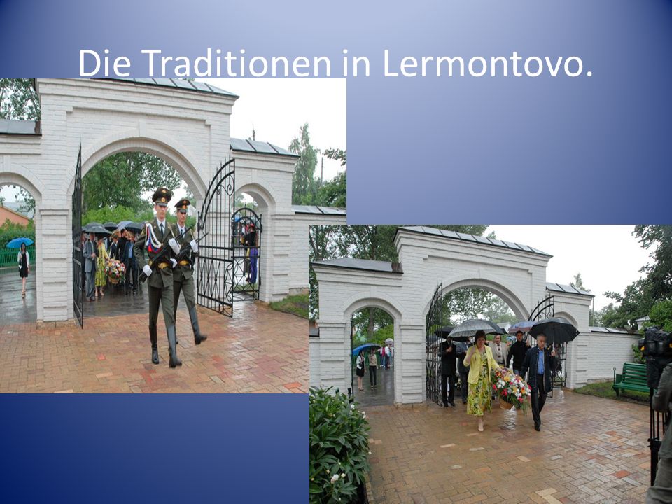 Die Traditionen in Lermontovo.