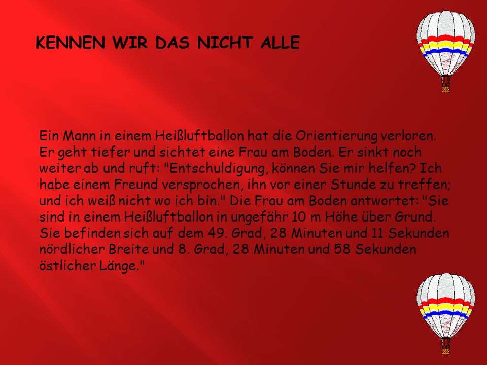 KENNEN WIR DAS NICHT ALLE