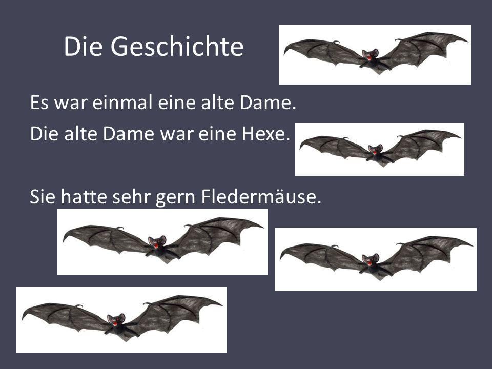 Die Geschichte Es war einmal eine alte Dame. Die alte Dame war eine Hexe.