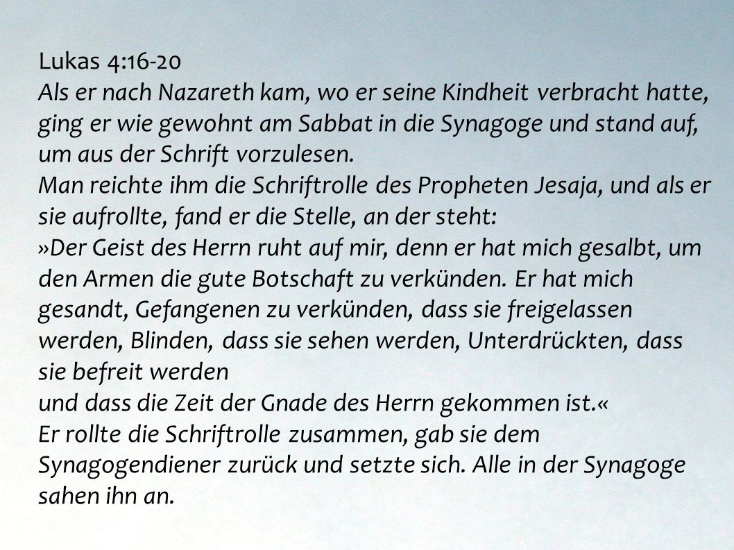 Lukas 4:16-20