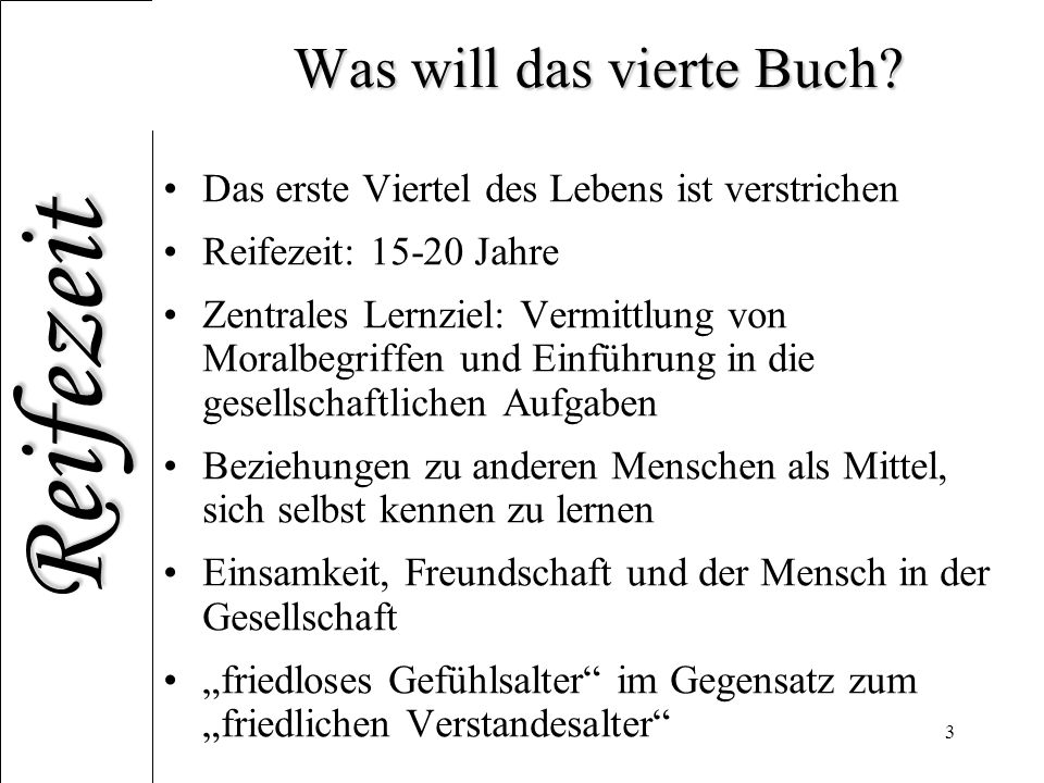 Was will das vierte Buch